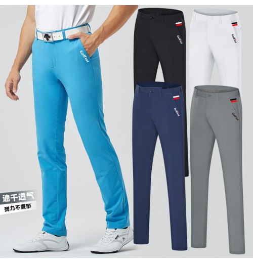 Factory direct price golf trousers stretch quick dry breathable men's trousers casual sports trousers