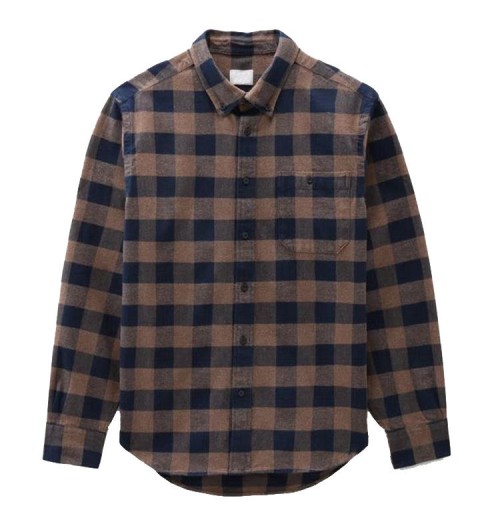 OEM Design Printing Cotton Mens Work Plaid Long Sleeve Flannel Shirts