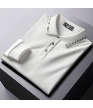 Wholesale Custom Polo Shirt 100% Cotton mens Long Sleeve Polo Shirt