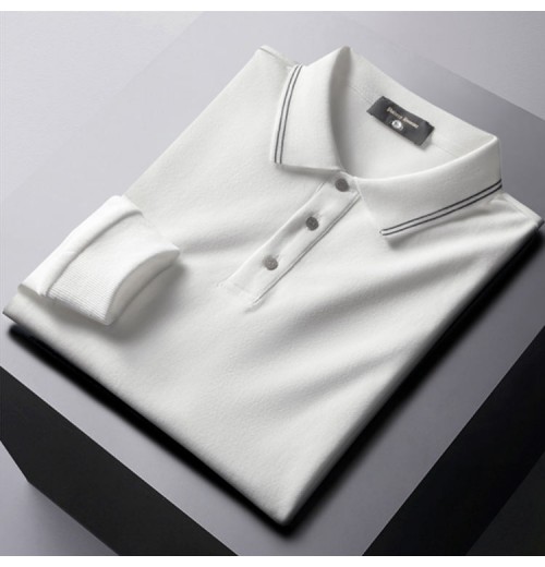 Wholesale Custom Polo Shirt 100% Cotton mens Long Sleeve Polo Shirt