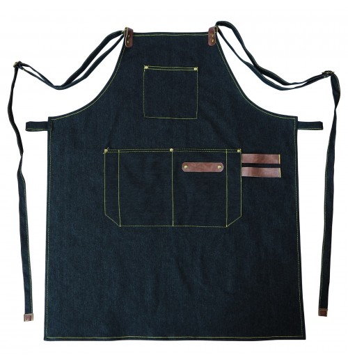 heavy duty jeans apron work apron for men kitchen aprons with tool pockets