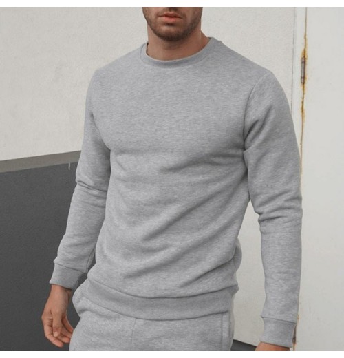 Custom Fashion Design Sport Sweater For Men Cotton Black Grey Clothing Men's Sweatshirt