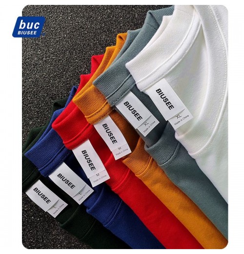 High Quality Cotton Custom T Shirt For Men Blank Heavy Weight Oversized Tshirt Printing Men's T-Shirts